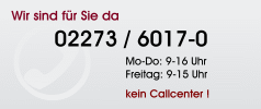 Wir sind für Sie da