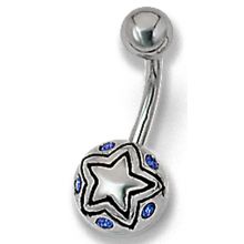 Piercing mit Swarovski Kristallen