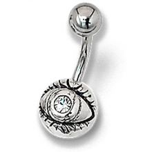 Piercing mit Swarovski Kristall