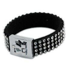 Armband vierreihig mit Strass-Steinen