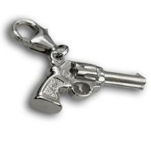 Anhänger Revolver für Armband oder Kette