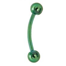 Mini Bananen aus farbigem Titanium 1,0mm