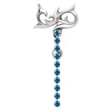 Upper Belly Shield Chain Design mit Strassketten