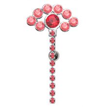 Upper Belly Shield Chain Auge mit Strassketten