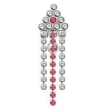 Upper Belly Shield Chain mit Strassketten und Swarovski