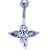 Nabelpiercing Engel aus Stahl und Silber