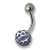 Piercing mit vielen kleinen Swarovski Kristallen