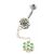Piercing mit Blüten Design und Anhänger
