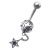 Piercing mit Stern Design und Anhänger