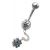 Piercing mit Blüten Design und Anhänger