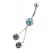 Piercing mit Silber Design und Anhänger
