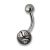 Piercing mit Swarovski Kristallen