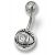 Piercing mit Swarovski Kristall