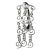 Bauchnabelpiercing mit Silber Behang