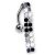 Bauchnabelpiercing mit Aluminium Behang