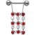 Nipple Piercing mit 925 Silber Behang