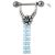 Nipple Piercing mit anodisiertem Aluminium Behang
