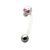 Nabelpiercing 1.6x12mm Totenkopf