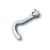 Bioplast Nasenstecker mit 18Karat Gold Design