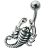 Bauchnabelpiercing mit Skorpion Design