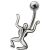 Bauchnabelpiercing mit Hangman Design