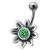 Bauchnabelpiercing mit Blüten Design