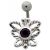 Bauchnabelpiercing mit Schmetterlin