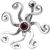 Stahl Bauchnabelpiercing mit Silber Design