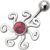 Bauchnabelpiercing mit Design