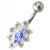 Bauchnabelpiercing mit Kristall Design