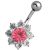Bauchnabelstecker mit Swarovski Steinen
