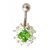 Bauchnabelpiercing mit Kristall Kreuz