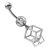 Bauchnabelstecker Crystal mit beweglichen Kuben
