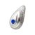 Bauchnabelpiercing mit 925 Silber Design und Swarovski