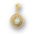 18 Karat Gold Bauchnabelpiercing mit Kristall