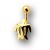 9 Karat Gold Bauchnabelpiercing mit Schildkröten Design