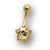14 Karat Piercing mit Sternen