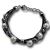 Lederarmband schwarz mit Süsswasserperlen