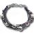 Lederarmband violett mit Süsswasserperlen