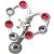 Bauchnabelpiercing mit Swarovski Cabouchon Steinen