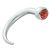 Ohrlochdehner 4,0mm Claw mit Swarovskistein