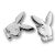 PLAYBOY Ohrstecker Bunny mit Kristallstein