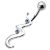 Bauchnabelpiercing mit Wave Design