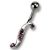 Bauchnabelpiercing mit Wave Design