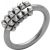 Front Closure Ring mit 925 Silber Verschluß