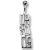 Bauchnabelbanane Chirurgenstahl mit 925*Silber Retro-Design