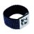 Armband, siebenreihig mit dunkelblauen Strass-Steinen