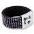 Armband, siebenreihig mit lavendelfarbenen Strass-Steinen