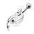 Bauchnabelpiercing mit Seepferdchen Design und Swarovski