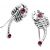 Ohrstecker mit Skorpion Design und Swarovski Kristallen